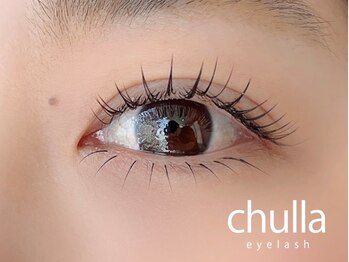 チュラアイラッシュ(chulla eyelash)/ブラウンフラットラッシュ100本