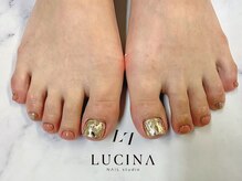 ネイルスタジオ ルキナ(LUCINA)/T-130 ダイヤホロ埋め込みネイル