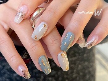 ダブリュー 今福鶴見店(W)の写真/自爪の短い方も◎お客様の爪に合わせた美フォルム★どの角度からも美しいワンランク上の見惚れる指先へ!