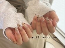 ソウ 難波店 nail salon Souの雰囲気（クロスネイルも◎大きめパーツも取り揃えております♪）