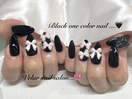 ワンカラー×リボン
