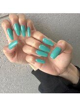 アール(R)/ハンド長さ出しフラッシュネイル