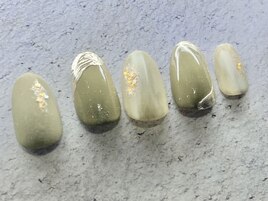 ニュアンス秋ネイル