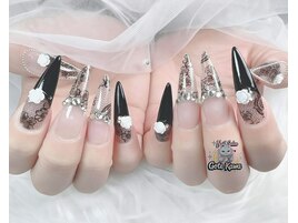 レースネイル　長さだし