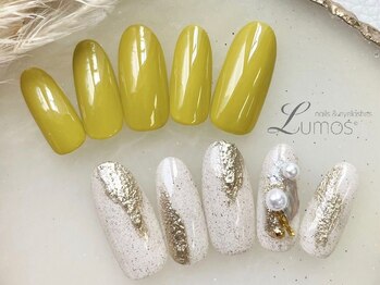 /春ネイル/イエローネイル¥8000