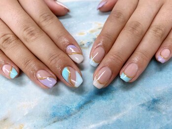 ディーネイル 天王寺(D-nail)/【甲田】変形フレンチ