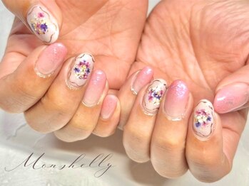 マンシェリー(Monshelly)/押し花ネイル