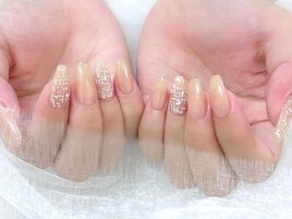 【ミラーツイードネイル】