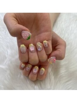 プリュム(Plume)/メンカラで推しネイル