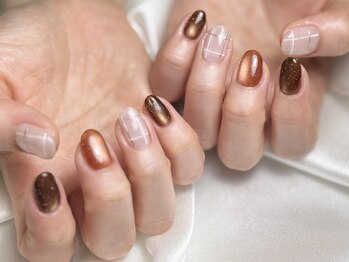 ネコ ネイル(NEKO NAIL)/チェックネイル【11,000】