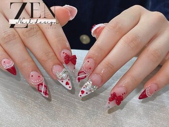 ゼン ネイル デザイン 池袋(ZEN NAIL DESIGN)/* 長 さだしやり放題×つけ放題