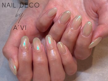 ネイルデコ(nail DECO)/ミラーネイル
