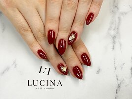 C-284 ボルドーシェルネイル