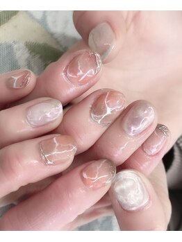 ジル アイラッシュアンドネイル(Jill)/☆大理石アレンジ☆