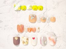 エムズネイル 高木店/3月フットジェル定額デザイン