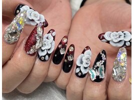 渋谷駅 お花 フラワーネイル