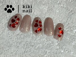 バレンタイン／ハートネイル