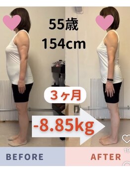 ナチュールフィット 宝塚店(Natur Fit)/154cm 55歳 -8.85kg達成!