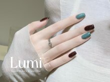ルミネイル 池袋東口サンシャイン店(Lumi Nail)/深緑×ボルドー上品ネイル