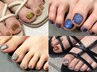 【平日/期間限定】フット◆ワンカラー【¥5000】/マグネットネイル【¥5500】