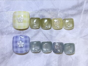 ネイルサロン ブリオン(Nail Salon Bullion)/ギンガムチェックネイル