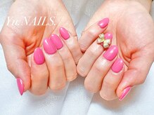 ユーネイルズ 恵比寿(Yu.NAILS.)/うる艶◎ワンカラー◎リボン