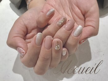 アクイユ 銀座店(ACCUEIL)/ミラーツリーネイル