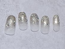 プロモート 岡山城下店(Promote)/ラメグラビジューネイル【岡山】