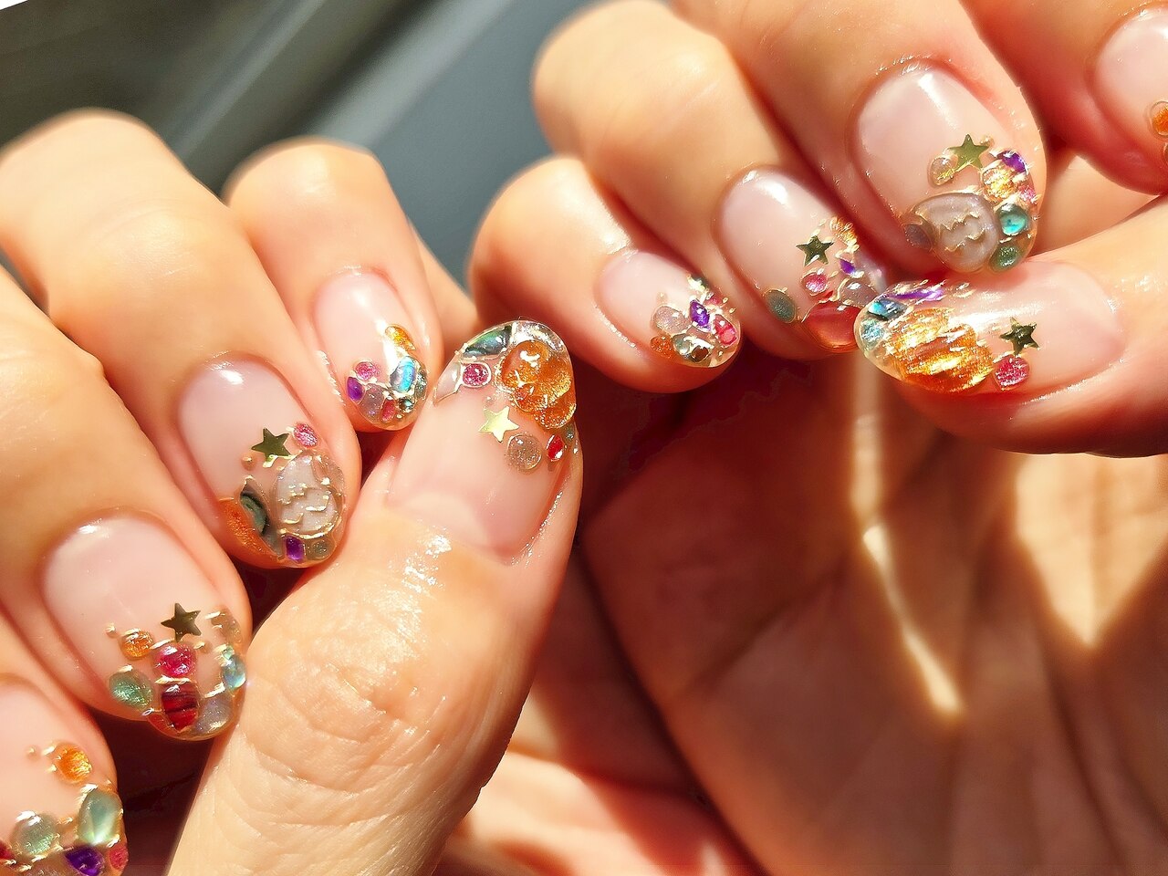 人気順｜ハート/#透け感のネイルデザイン｜ネイルブック ネイルチップ