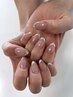 【Jrネイリスト】【Hand】-ガラスフレンチ