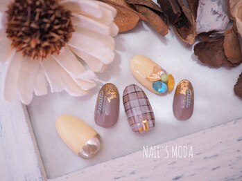ネイルズ モダ(NAIL'S MODA)/3月の新作/シースルーチェック