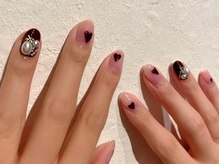 スリーネイルプラスアイラッシュ(Threee Nail+Eyelash)/ハートネイル