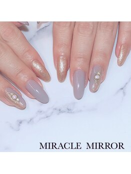 ミラクル ミラー(MIRACLE MIRROR)/アッシュパープル×ゴールド