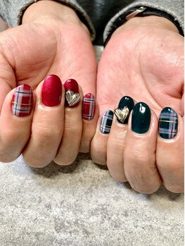 リーシアネイル(Re cia Nail)/持ち込みクリスマスデザイン