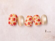 アイネイルズ 横浜EAST店(I-nails)/薔薇インクバカラネイル