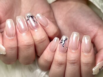 ネイルアンドアイラッシュサロン レア 錦糸町店(Lea)の写真/シンプルだけどさりげなく可愛い指先に★お仕事上制限のある方にオススメ!丁寧&スピーディーに仕上げます♪