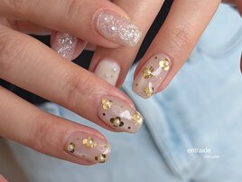 ミルキーイエロー×ホロフラワー