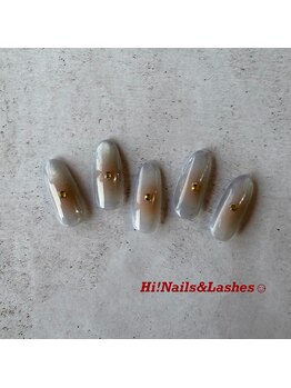 ハイネイルアンドラッシーズ(Hi! Nails&Lashes)/定額ワンホン/海外風