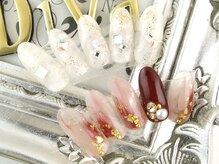 ネイルサロン ディーバ ギンザ(Nail salon Diva GINZA)/大人な冬ネイル　ミラー￥9500
