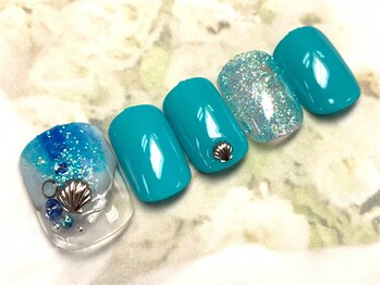 ネイルサロン マハロ(Nail salon MaHaLo)/f55新規付替オフ込☆フット¥7300