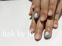 ハク ネイル バイジェービー 稲毛(hak nail byjb)/雪だるまデザイン