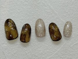 【べっ甲ネイル】