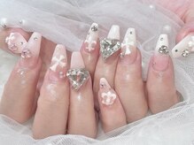 プティネイル 池袋(Puty Nail)/ピンククロムネイル　スカルプ