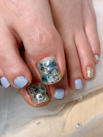 押し花ネイルフット8,800円