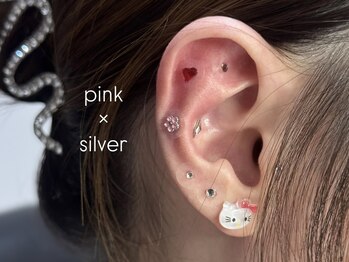 ブルー(BLUE)/耳ツボジュエリー★design¥4,000