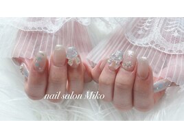 オーロラリボン　ハート