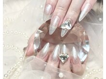 ウィステリア 名古屋栄店(WISTERIA)/スカルプ　ラメグラパーツ追加