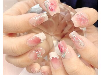 コーラルホリデー(Coral Holiday)/【チーク】じゅわっと血色ネイル