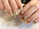キラキラニュアンスネイル