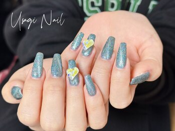 ウサギネイル 新大久保店(usagi nail)/マグネットフレンチ秋可愛い